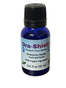 Ora-Shield, Front Panel, organic essential oils for dental health