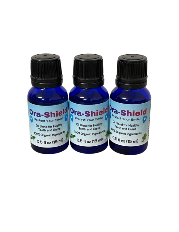 Ora-Shield Triple Pack, organic essential oils for dental health