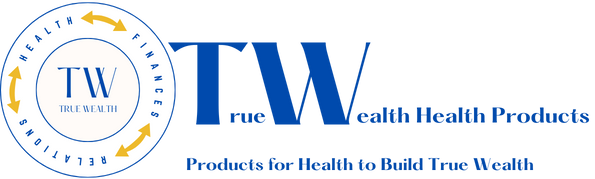 Logo TW Health Products. Products for health to build true wealth